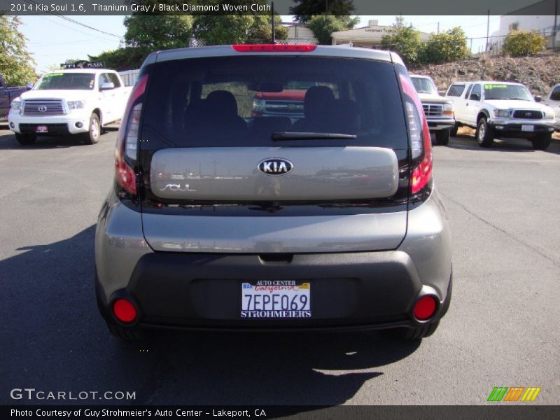 Titanium Gray / Black Diamond Woven Cloth 2014 Kia Soul 1.6