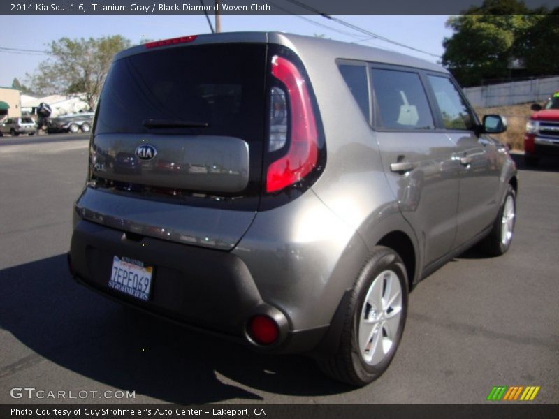 Titanium Gray / Black Diamond Woven Cloth 2014 Kia Soul 1.6