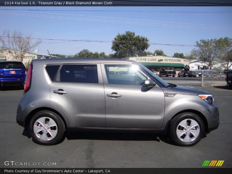 Titanium Gray / Black Diamond Woven Cloth 2014 Kia Soul 1.6