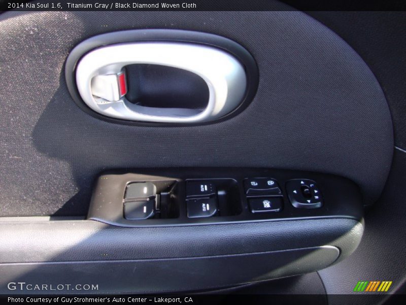 Titanium Gray / Black Diamond Woven Cloth 2014 Kia Soul 1.6
