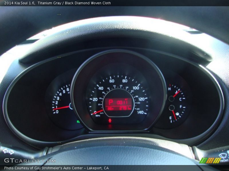 Titanium Gray / Black Diamond Woven Cloth 2014 Kia Soul 1.6