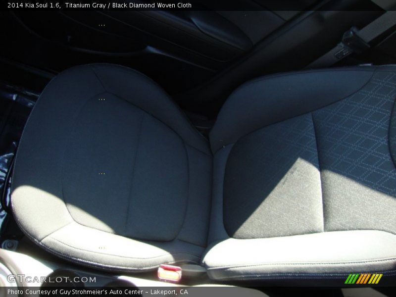 Titanium Gray / Black Diamond Woven Cloth 2014 Kia Soul 1.6