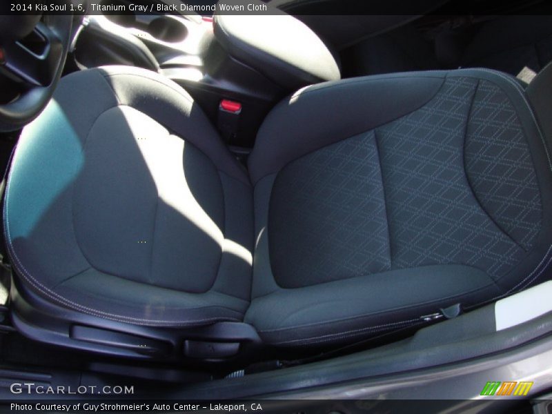 Titanium Gray / Black Diamond Woven Cloth 2014 Kia Soul 1.6