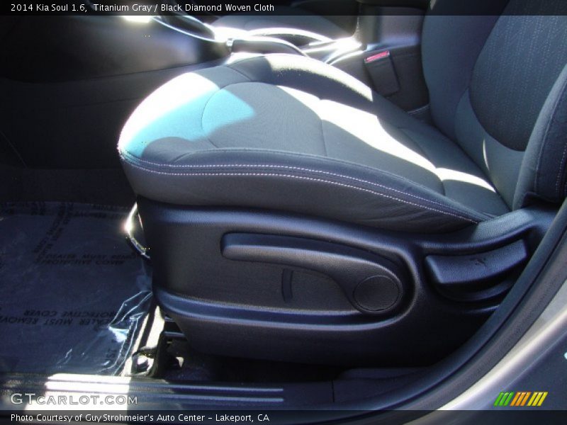 Titanium Gray / Black Diamond Woven Cloth 2014 Kia Soul 1.6