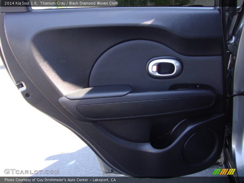 Titanium Gray / Black Diamond Woven Cloth 2014 Kia Soul 1.6