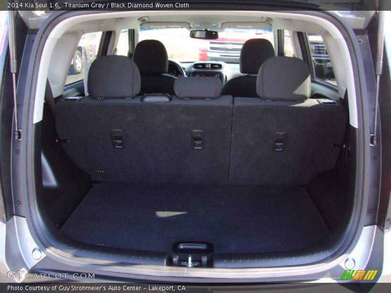 Titanium Gray / Black Diamond Woven Cloth 2014 Kia Soul 1.6