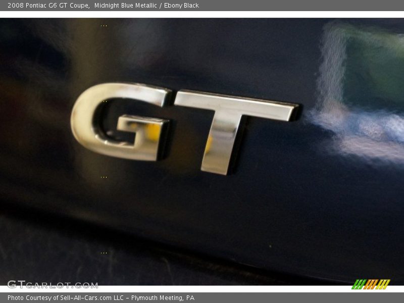 Midnight Blue Metallic / Ebony Black 2008 Pontiac G6 GT Coupe