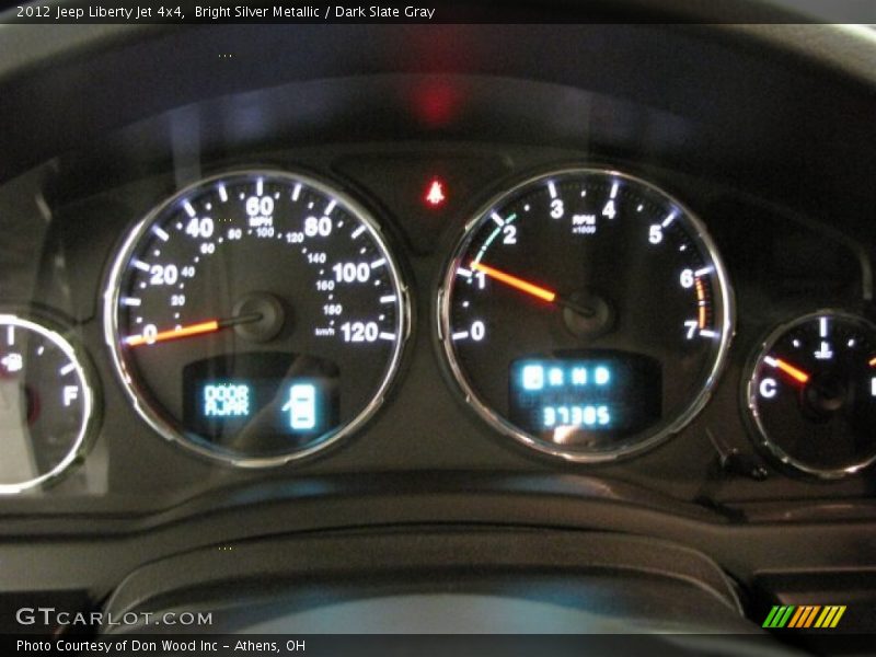 Bright Silver Metallic / Dark Slate Gray 2012 Jeep Liberty Jet 4x4