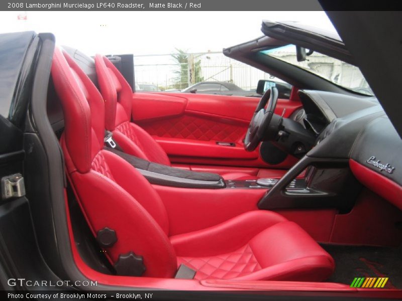 Front Seat of 2008 Murcielago LP640 Roadster