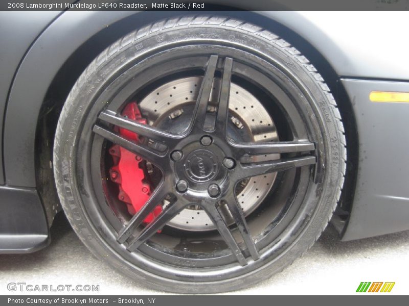 Matte Black / Red 2008 Lamborghini Murcielago LP640 Roadster