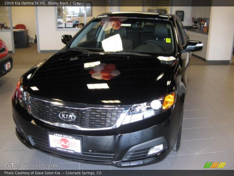 Ebony Black / Gray 2009 Kia Optima SX V6