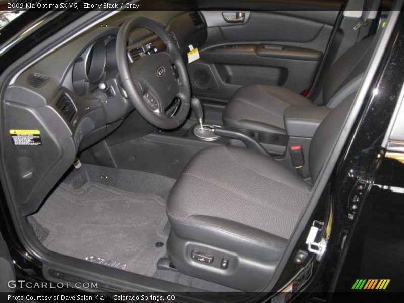 Ebony Black / Gray 2009 Kia Optima SX V6