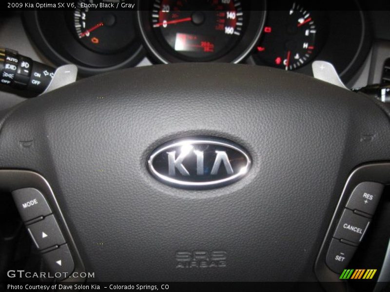 Ebony Black / Gray 2009 Kia Optima SX V6