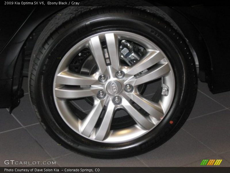 Ebony Black / Gray 2009 Kia Optima SX V6