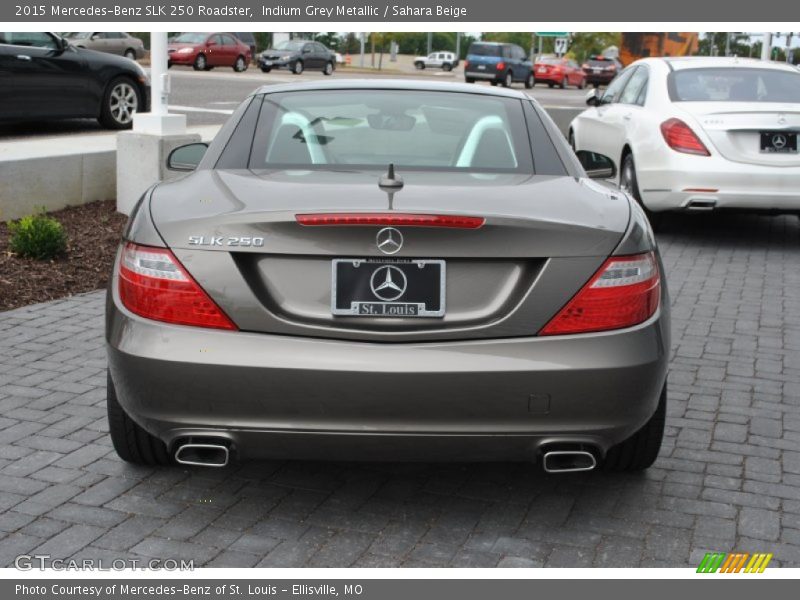 Indium Grey Metallic / Sahara Beige 2015 Mercedes-Benz SLK 250 Roadster