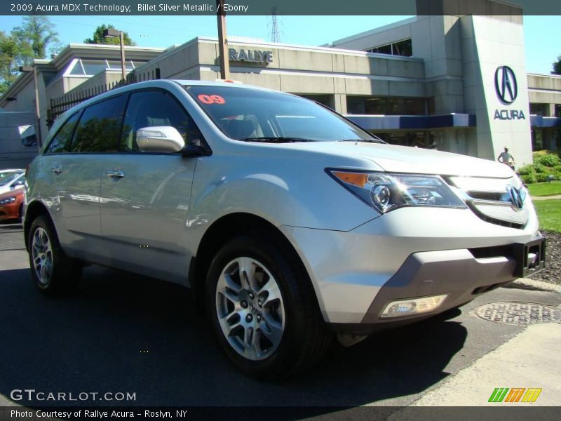 Billet Silver Metallic / Ebony 2009 Acura MDX Technology