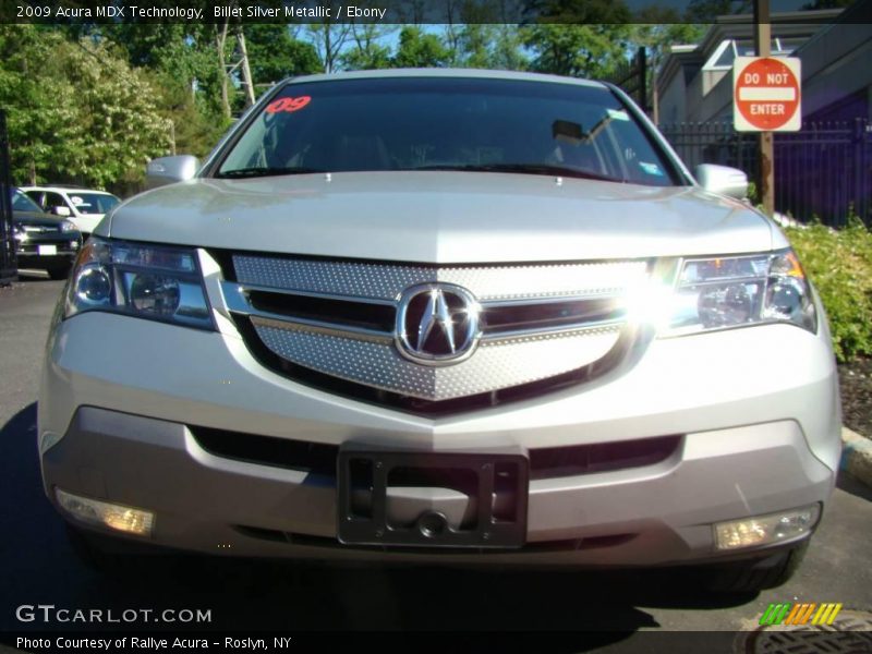 Billet Silver Metallic / Ebony 2009 Acura MDX Technology