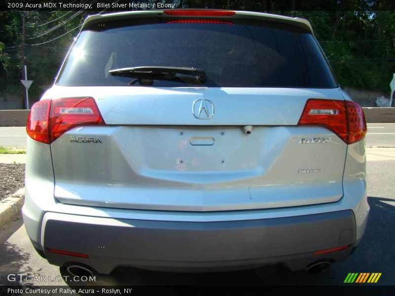 Billet Silver Metallic / Ebony 2009 Acura MDX Technology