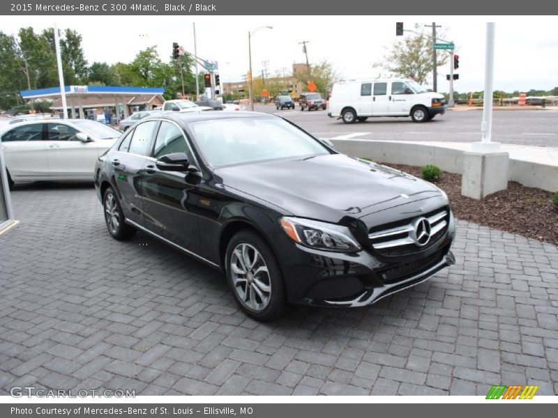 Black / Black 2015 Mercedes-Benz C 300 4Matic