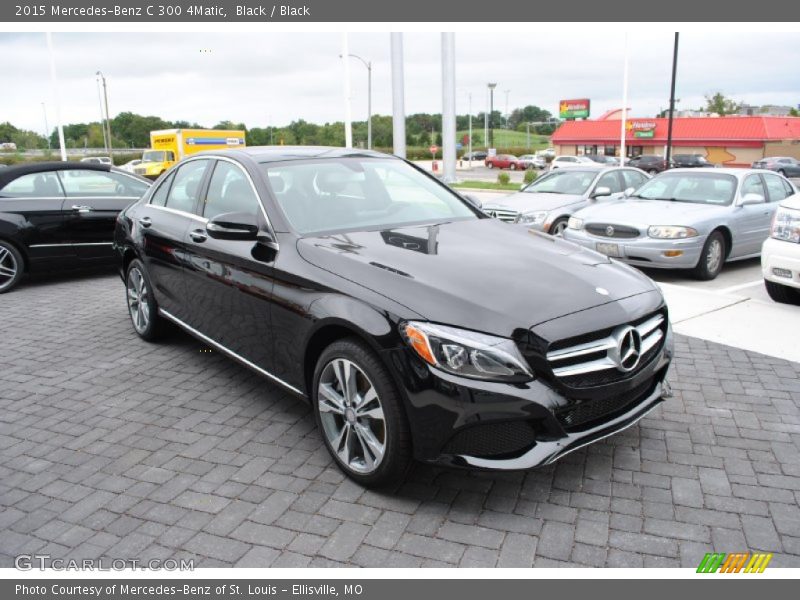 Black / Black 2015 Mercedes-Benz C 300 4Matic
