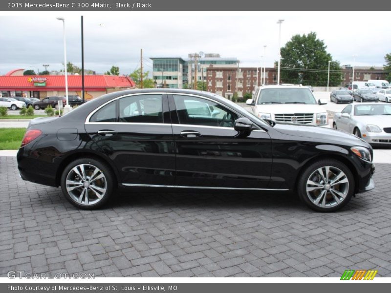 Black / Black 2015 Mercedes-Benz C 300 4Matic