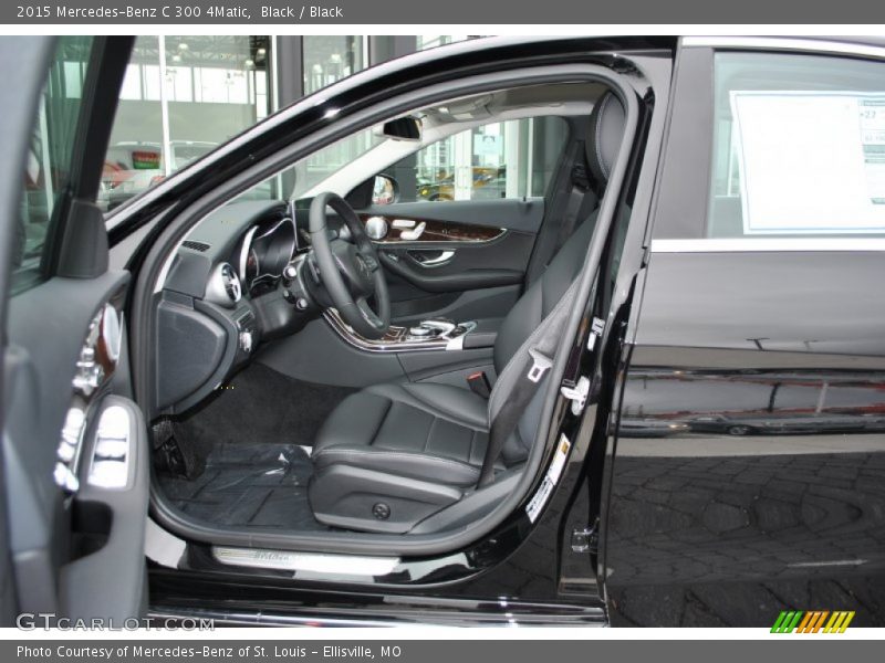 Black / Black 2015 Mercedes-Benz C 300 4Matic