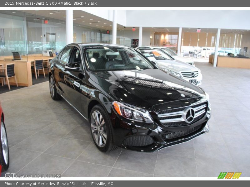 Black / Black 2015 Mercedes-Benz C 300 4Matic