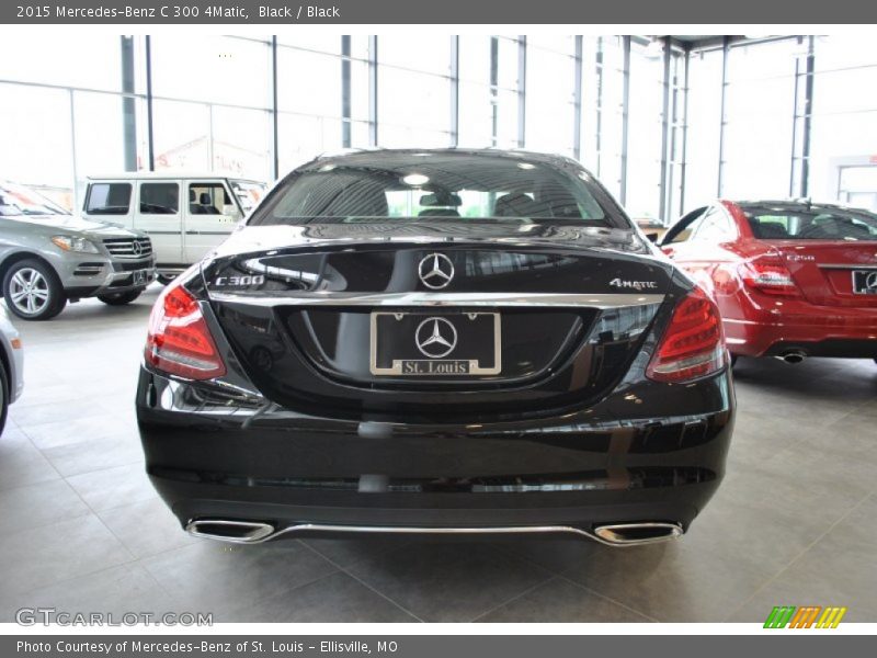 Black / Black 2015 Mercedes-Benz C 300 4Matic