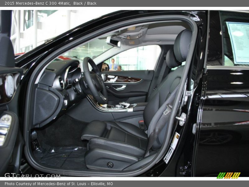 Black / Black 2015 Mercedes-Benz C 300 4Matic