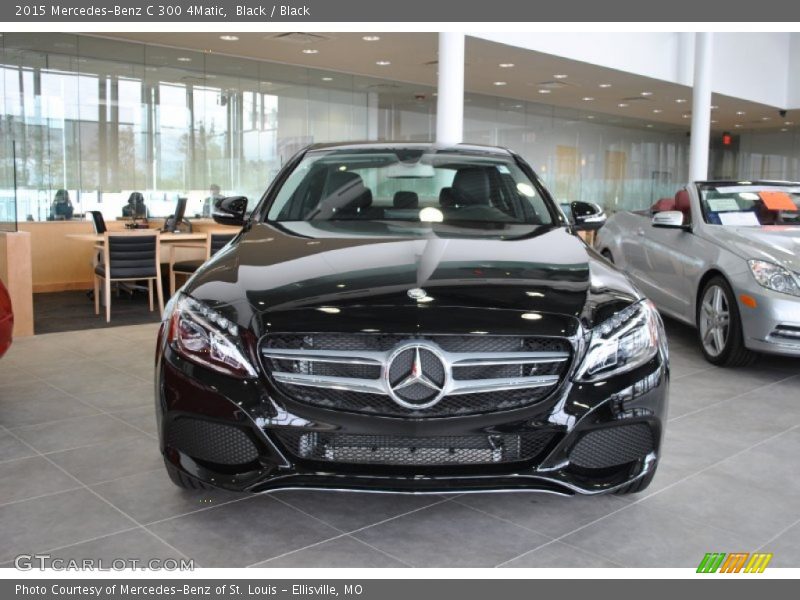 Black / Black 2015 Mercedes-Benz C 300 4Matic