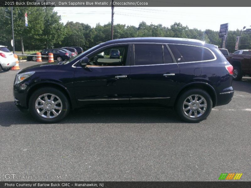 Dark Sapphire Blue Metallic / Choccachino/Cocoa 2015 Buick Enclave Leather