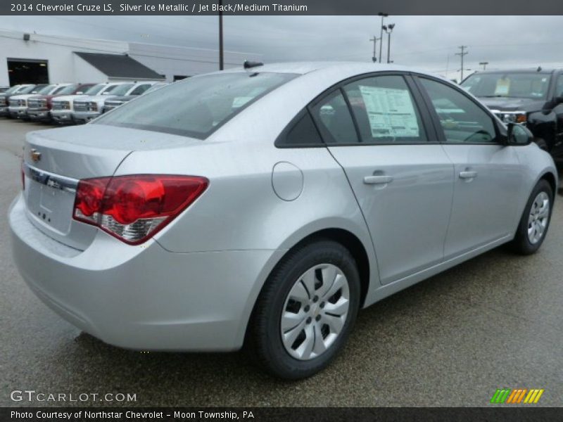 Silver Ice Metallic / Jet Black/Medium Titanium 2014 Chevrolet Cruze LS