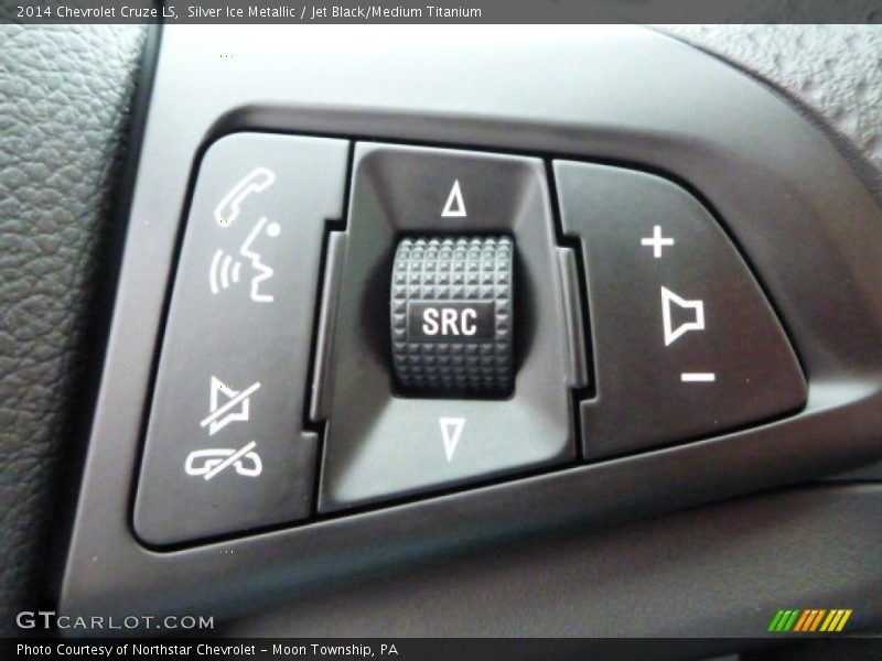 Silver Ice Metallic / Jet Black/Medium Titanium 2014 Chevrolet Cruze LS