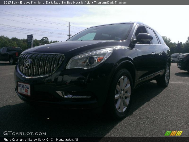 Dark Sapphire Blue Metallic / Light Titanium/Dark Titanium 2015 Buick Enclave Premium