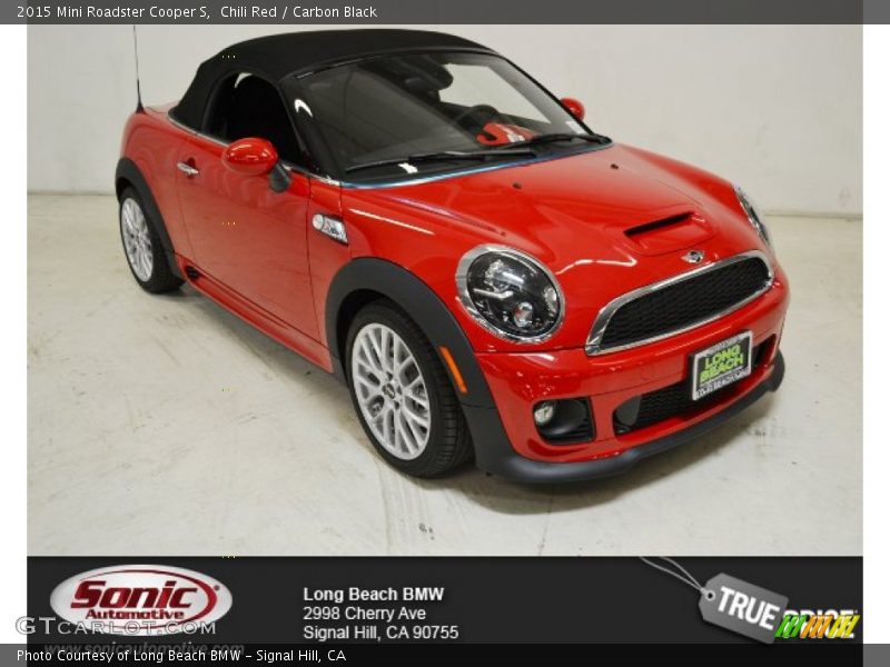 Chili Red / Carbon Black 2015 Mini Roadster Cooper S