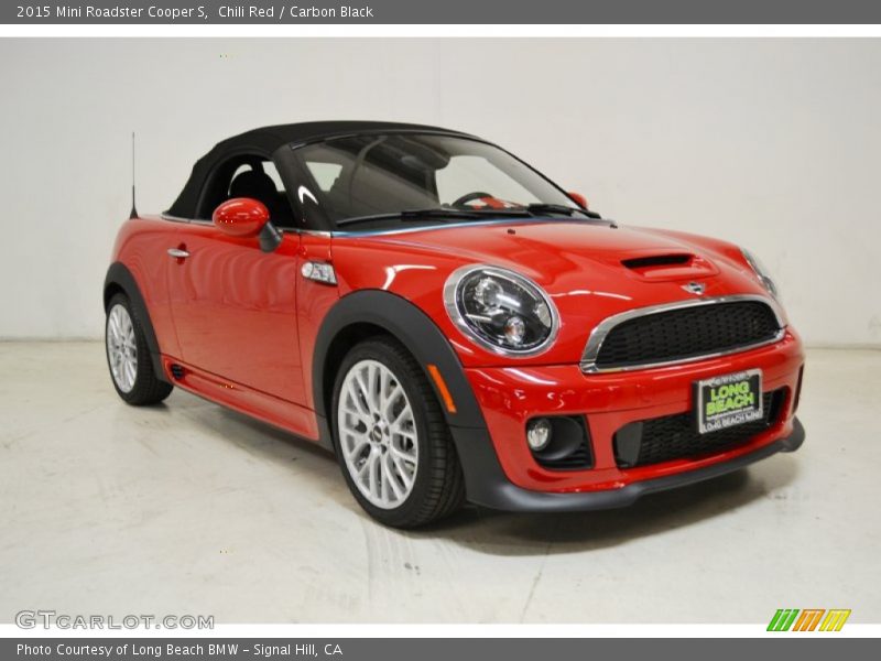 Chili Red / Carbon Black 2015 Mini Roadster Cooper S