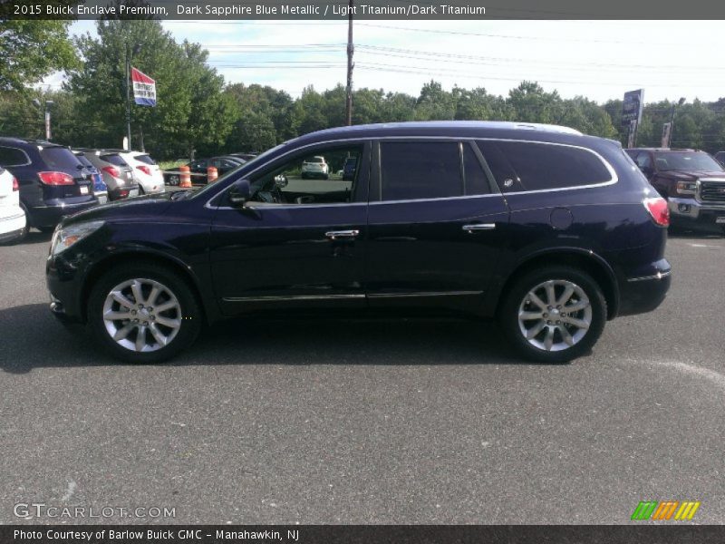 Dark Sapphire Blue Metallic / Light Titanium/Dark Titanium 2015 Buick Enclave Premium