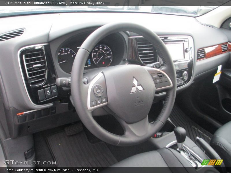Mercury Gray / Black 2015 Mitsubishi Outlander SE S-AWC