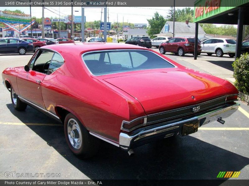 Matador Red / Black 1968 Chevrolet Chevelle SS 396 Sport Coupe