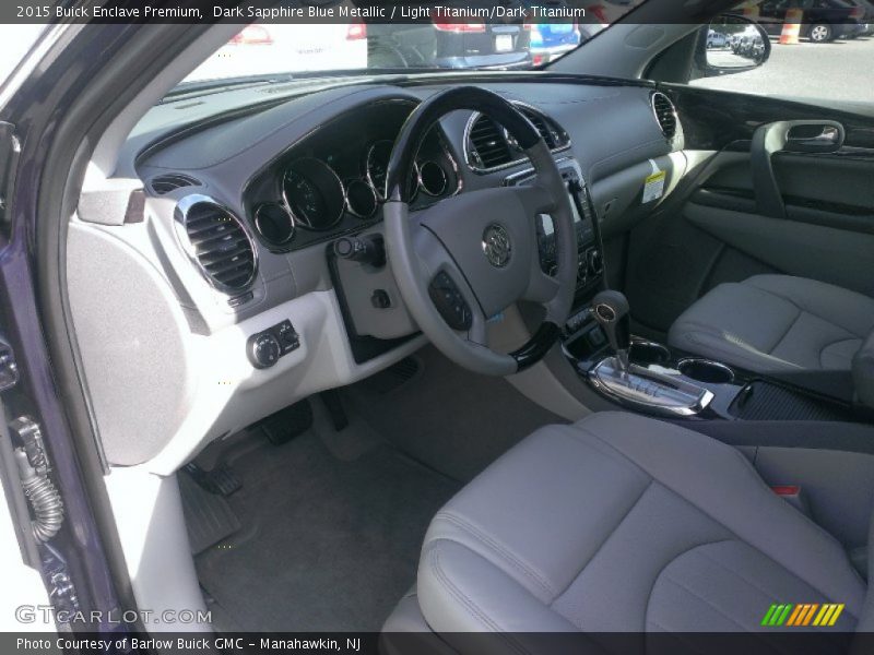 Dark Sapphire Blue Metallic / Light Titanium/Dark Titanium 2015 Buick Enclave Premium