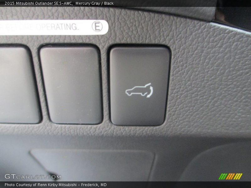 Mercury Gray / Black 2015 Mitsubishi Outlander SE S-AWC