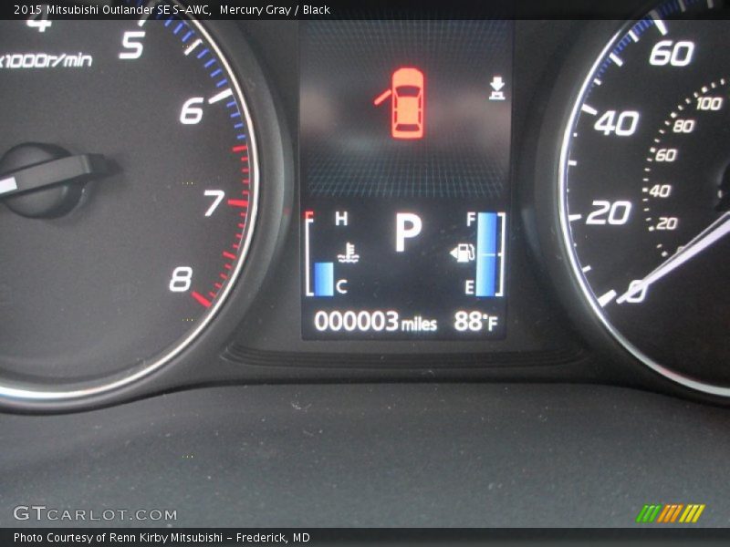 Mercury Gray / Black 2015 Mitsubishi Outlander SE S-AWC