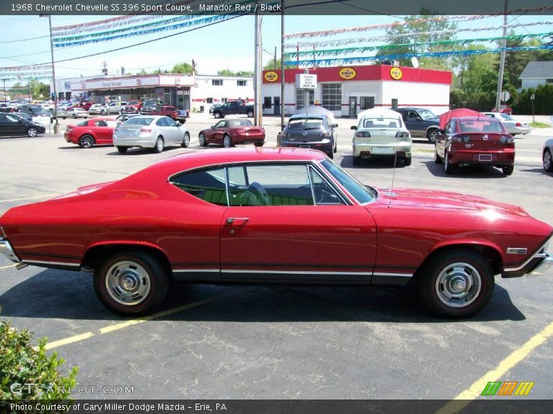 Matador Red / Black 1968 Chevrolet Chevelle SS 396 Sport Coupe