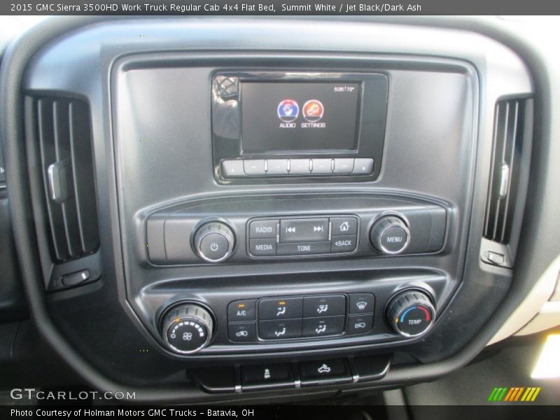 Summit White / Jet Black/Dark Ash 2015 GMC Sierra 3500HD Work Truck Regular Cab 4x4 Flat Bed