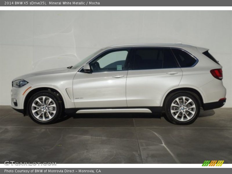 Mineral White Metallic / Mocha 2014 BMW X5 sDrive35i