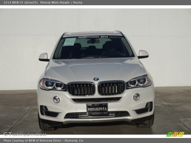 Mineral White Metallic / Mocha 2014 BMW X5 sDrive35i