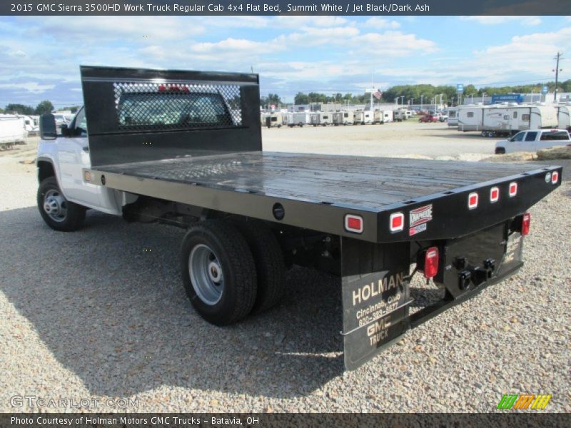 Summit White / Jet Black/Dark Ash 2015 GMC Sierra 3500HD Work Truck Regular Cab 4x4 Flat Bed