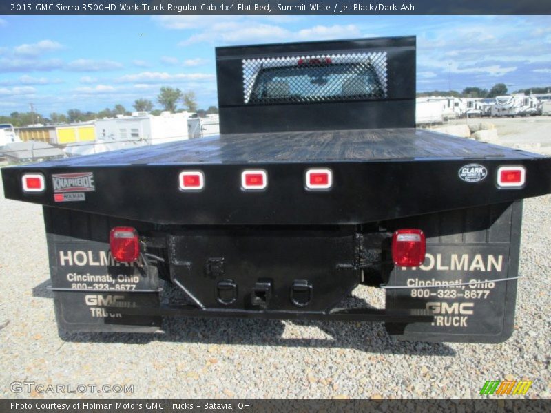 Summit White / Jet Black/Dark Ash 2015 GMC Sierra 3500HD Work Truck Regular Cab 4x4 Flat Bed