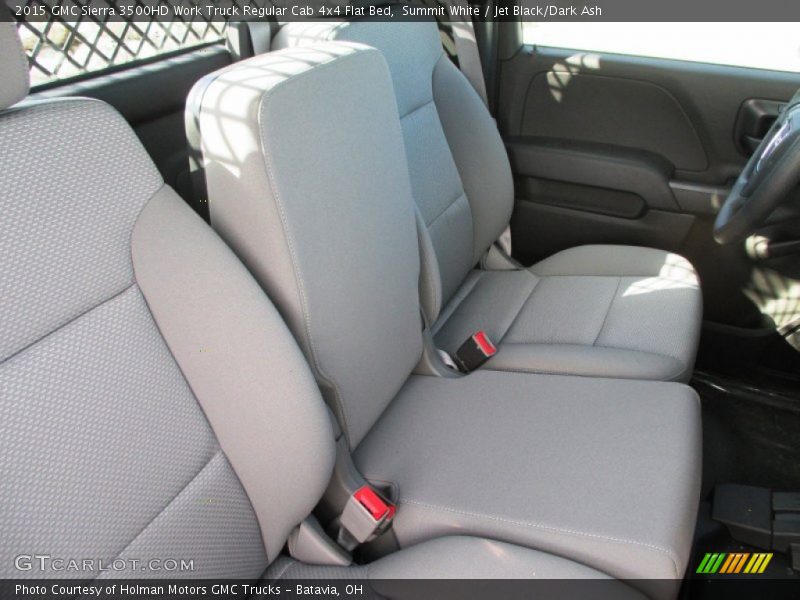 Summit White / Jet Black/Dark Ash 2015 GMC Sierra 3500HD Work Truck Regular Cab 4x4 Flat Bed