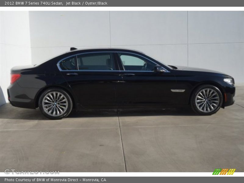 Jet Black / Oyster/Black 2012 BMW 7 Series 740Li Sedan